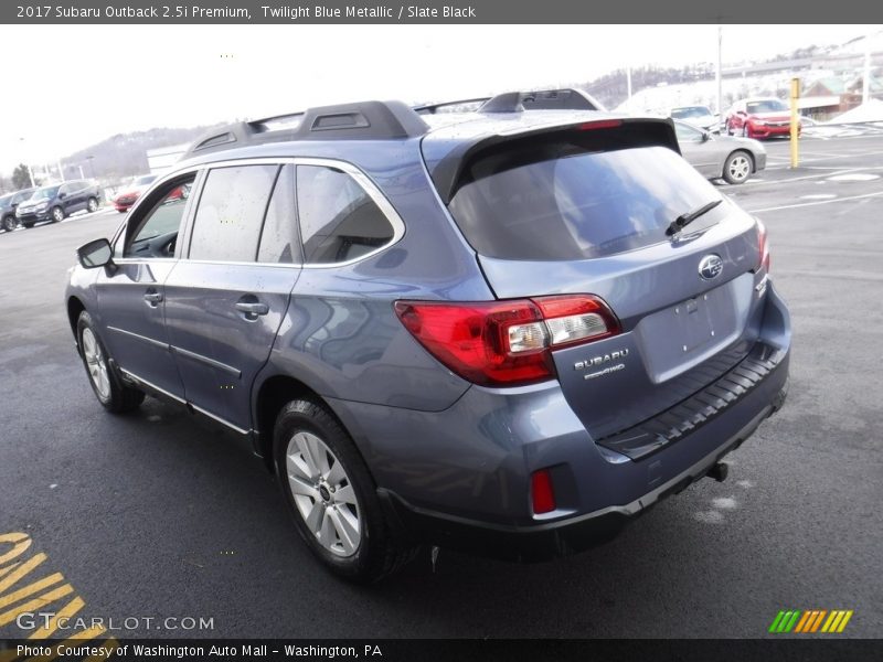 Twilight Blue Metallic / Slate Black 2017 Subaru Outback 2.5i Premium