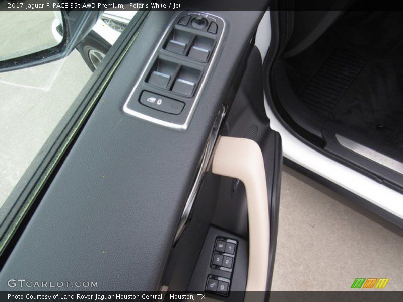 Polaris White / Jet 2017 Jaguar F-PACE 35t AWD Premium