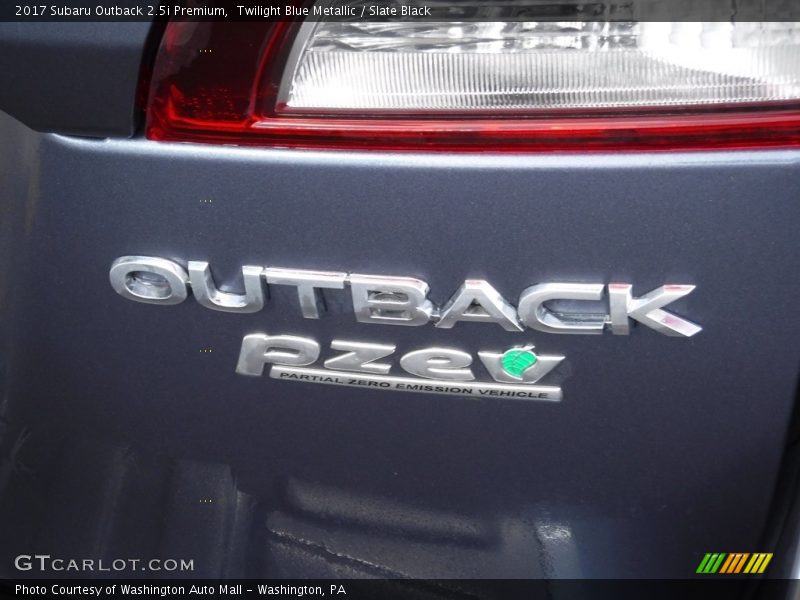 Twilight Blue Metallic / Slate Black 2017 Subaru Outback 2.5i Premium