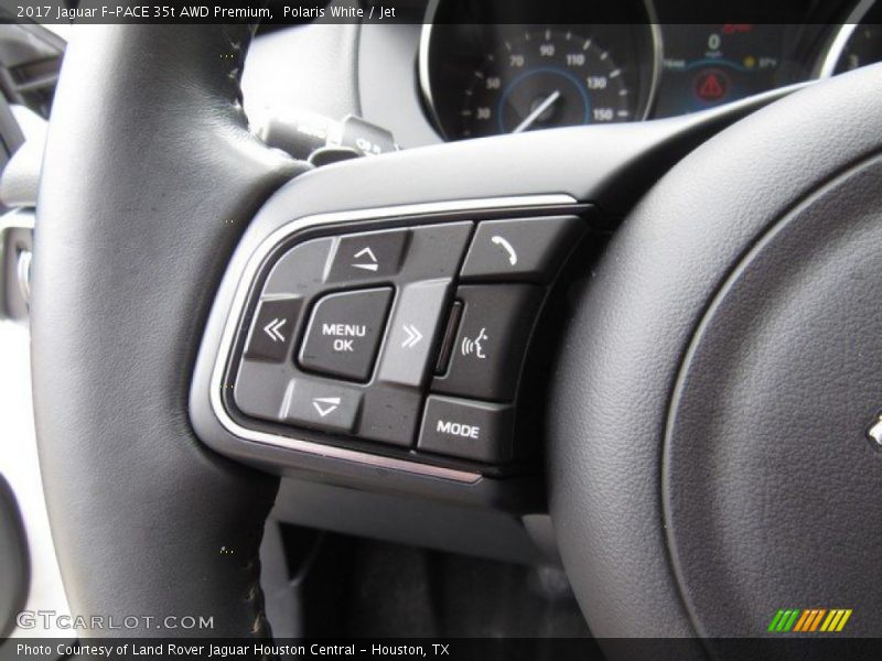 Polaris White / Jet 2017 Jaguar F-PACE 35t AWD Premium