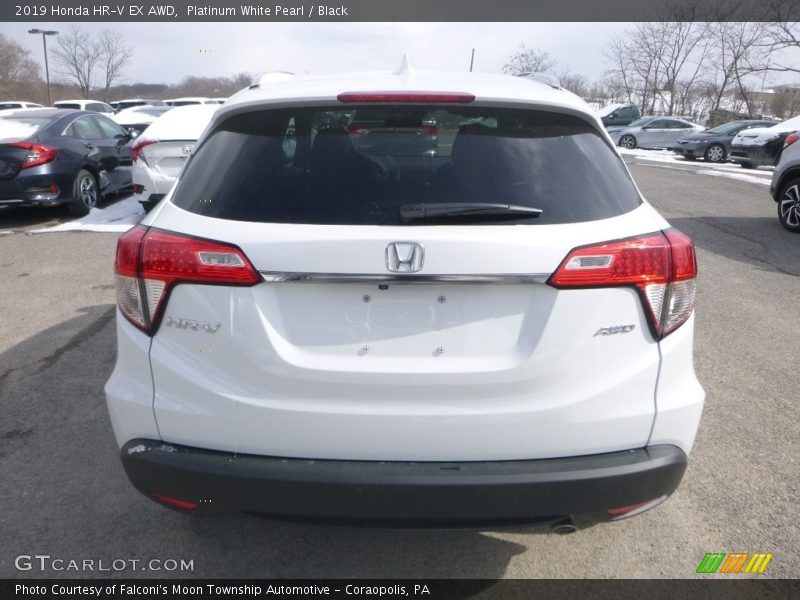 Platinum White Pearl / Black 2019 Honda HR-V EX AWD