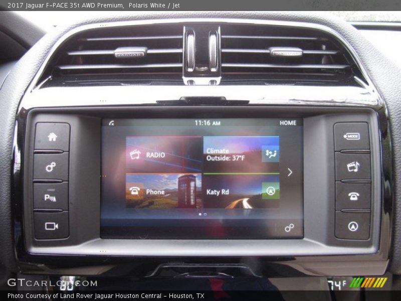 Polaris White / Jet 2017 Jaguar F-PACE 35t AWD Premium