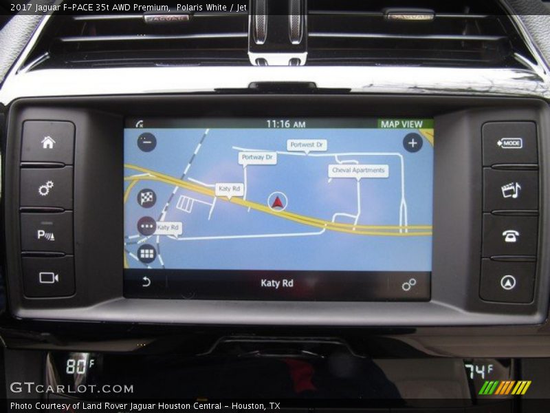 Polaris White / Jet 2017 Jaguar F-PACE 35t AWD Premium