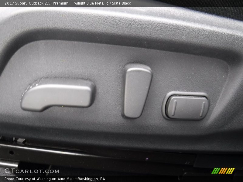 Twilight Blue Metallic / Slate Black 2017 Subaru Outback 2.5i Premium