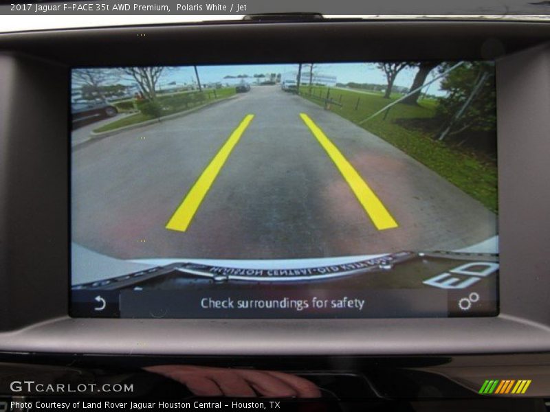 Polaris White / Jet 2017 Jaguar F-PACE 35t AWD Premium
