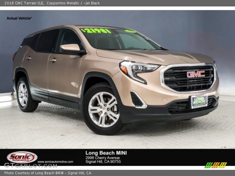 Coppertino Metallic / ­Jet Black 2018 GMC Terrain SLE