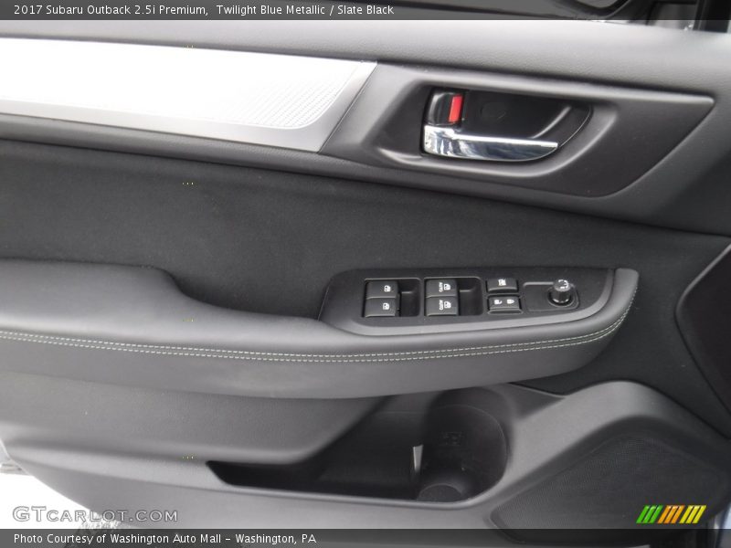 Twilight Blue Metallic / Slate Black 2017 Subaru Outback 2.5i Premium