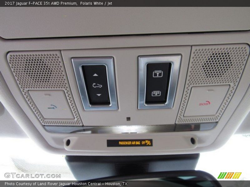 Polaris White / Jet 2017 Jaguar F-PACE 35t AWD Premium