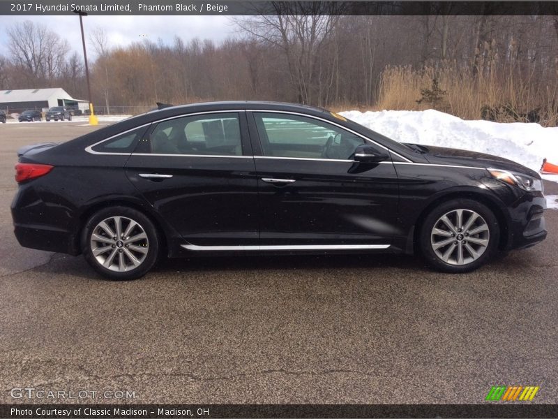 Phantom Black / Beige 2017 Hyundai Sonata Limited