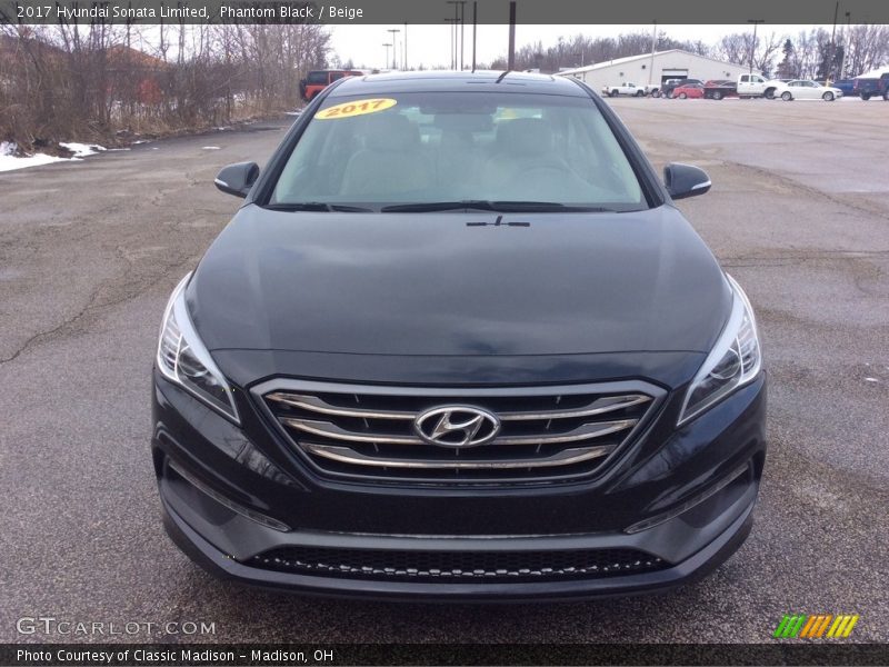 Phantom Black / Beige 2017 Hyundai Sonata Limited