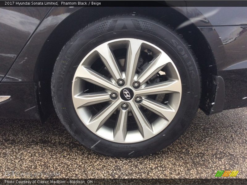 Phantom Black / Beige 2017 Hyundai Sonata Limited