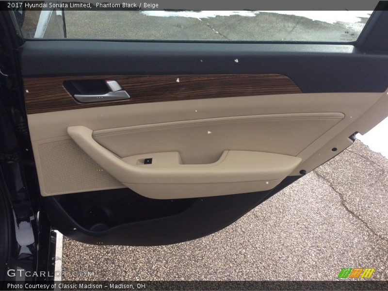 Phantom Black / Beige 2017 Hyundai Sonata Limited