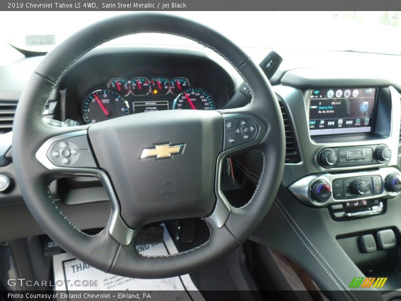 Satin Steel Metallic / Jet Black 2019 Chevrolet Tahoe LS 4WD