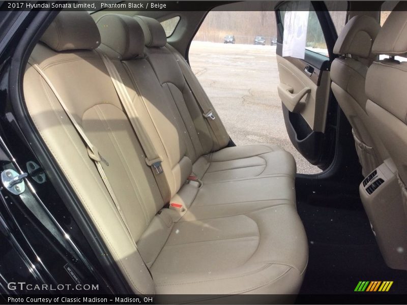 Phantom Black / Beige 2017 Hyundai Sonata Limited