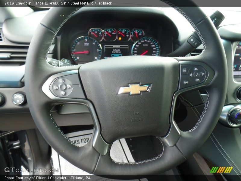 Satin Steel Metallic / Jet Black 2019 Chevrolet Tahoe LS 4WD