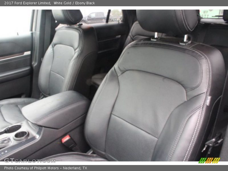 White Gold / Ebony Black 2017 Ford Explorer Limited