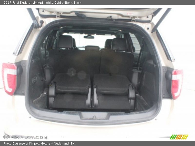 White Gold / Ebony Black 2017 Ford Explorer Limited