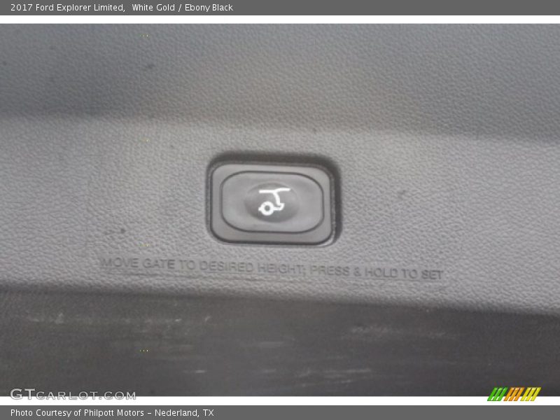 White Gold / Ebony Black 2017 Ford Explorer Limited