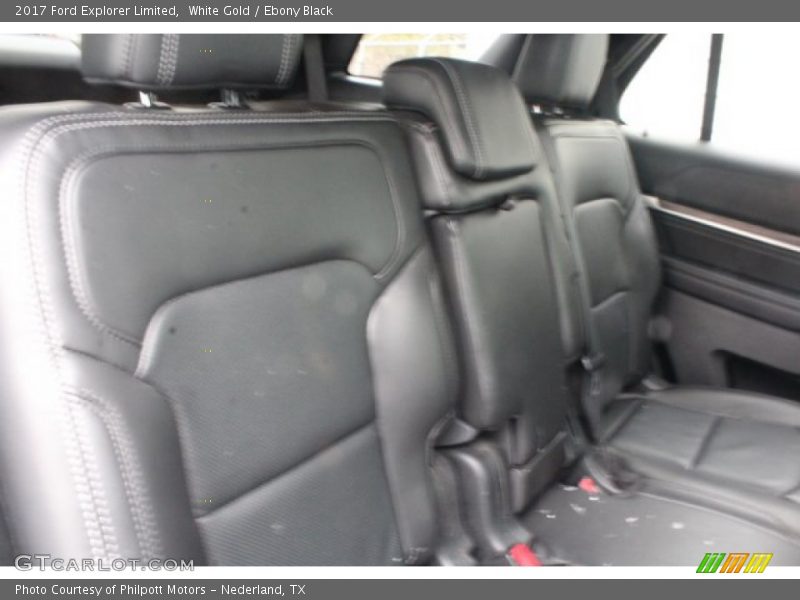 White Gold / Ebony Black 2017 Ford Explorer Limited