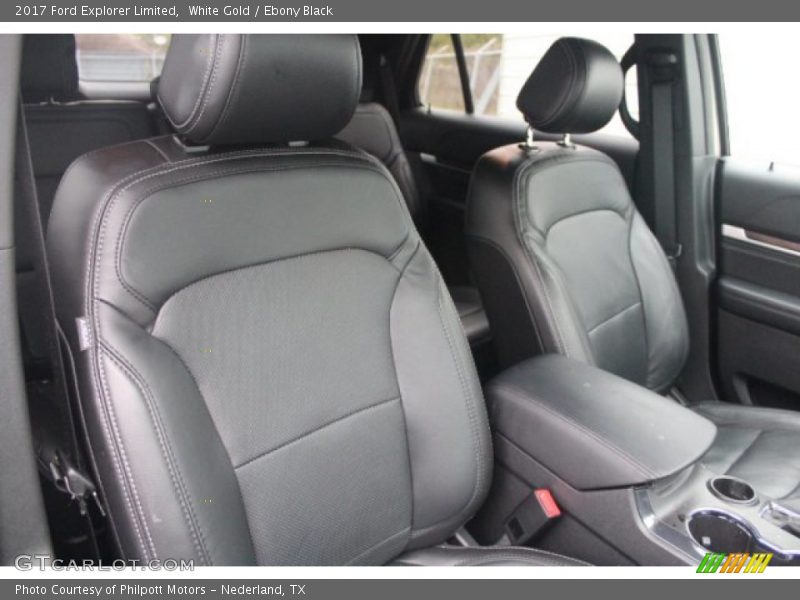 White Gold / Ebony Black 2017 Ford Explorer Limited