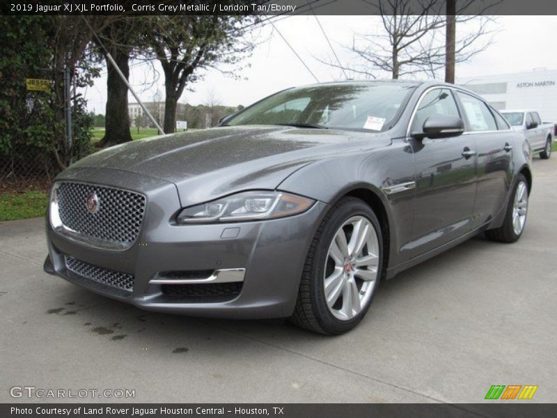 Corris Grey Metallic / London Tan/Ebony 2019 Jaguar XJ XJL Portfolio