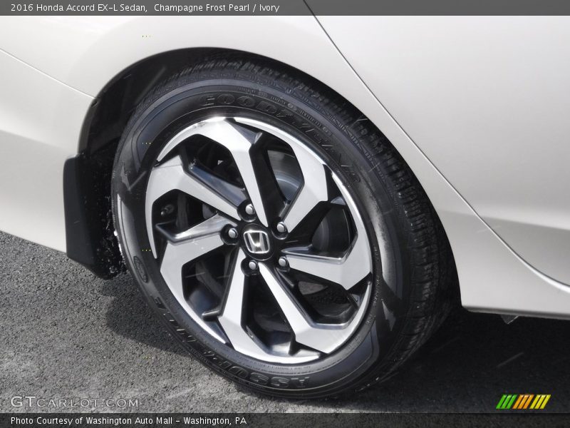 Champagne Frost Pearl / Ivory 2016 Honda Accord EX-L Sedan