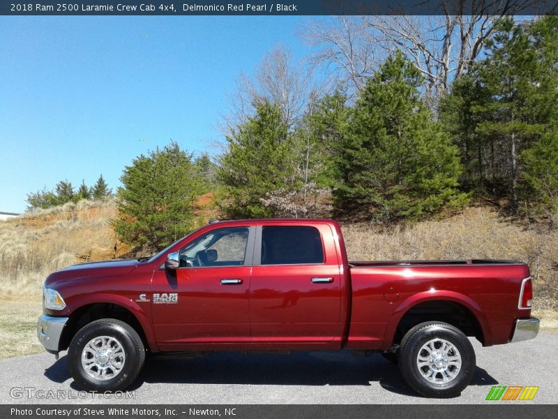 Delmonico Red Pearl / Black 2018 Ram 2500 Laramie Crew Cab 4x4