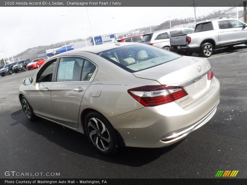 Champagne Frost Pearl / Ivory 2016 Honda Accord EX-L Sedan