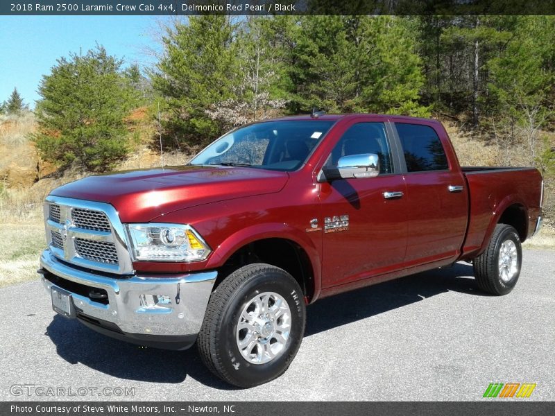 Delmonico Red Pearl / Black 2018 Ram 2500 Laramie Crew Cab 4x4