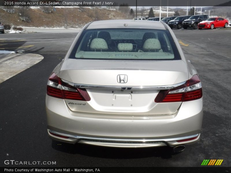 Champagne Frost Pearl / Ivory 2016 Honda Accord EX-L Sedan