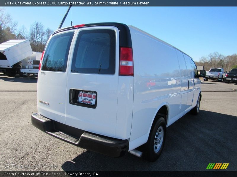Summit White / Medium Pewter 2017 Chevrolet Express 2500 Cargo Extended WT