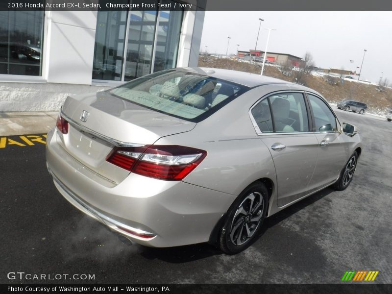 Champagne Frost Pearl / Ivory 2016 Honda Accord EX-L Sedan