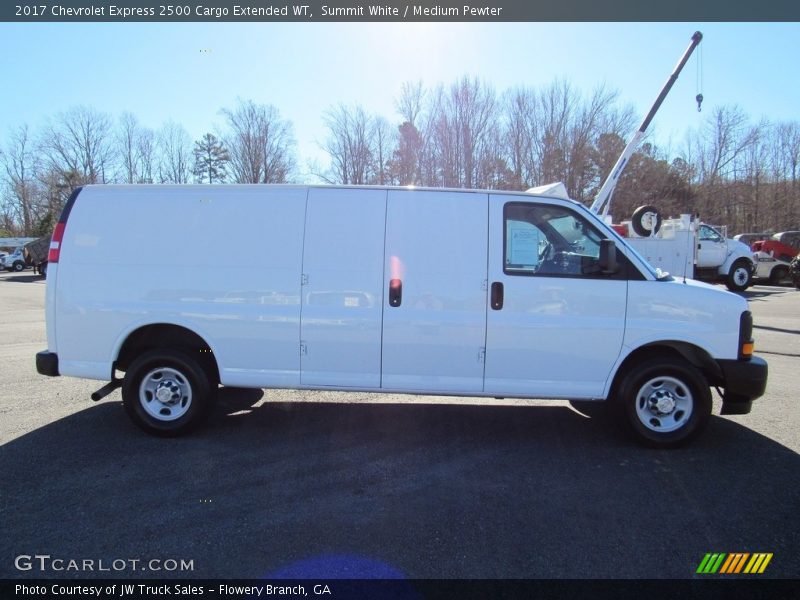 Summit White / Medium Pewter 2017 Chevrolet Express 2500 Cargo Extended WT