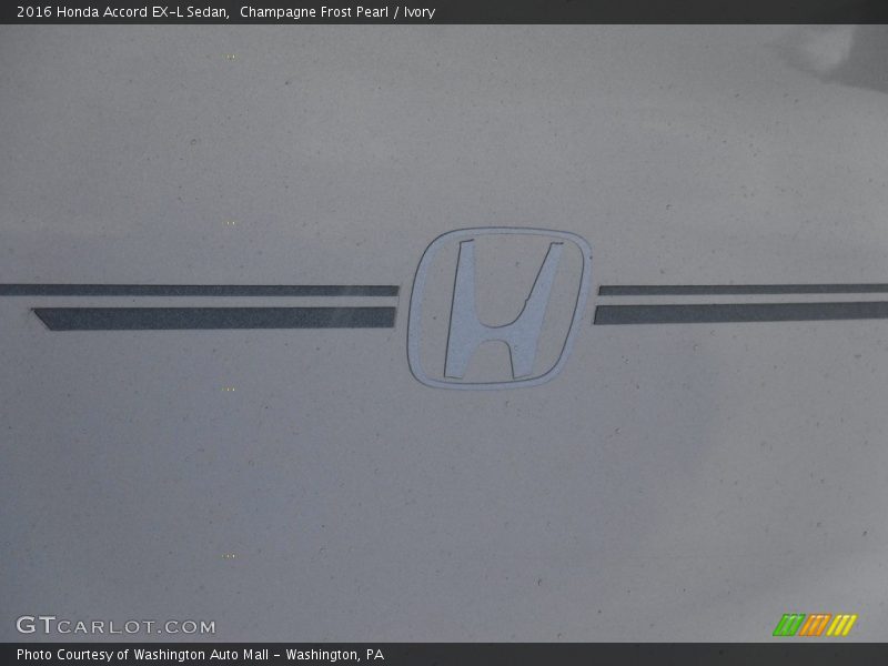 Champagne Frost Pearl / Ivory 2016 Honda Accord EX-L Sedan