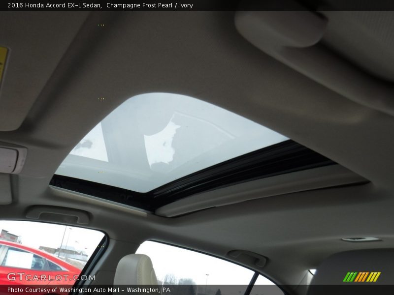 Champagne Frost Pearl / Ivory 2016 Honda Accord EX-L Sedan