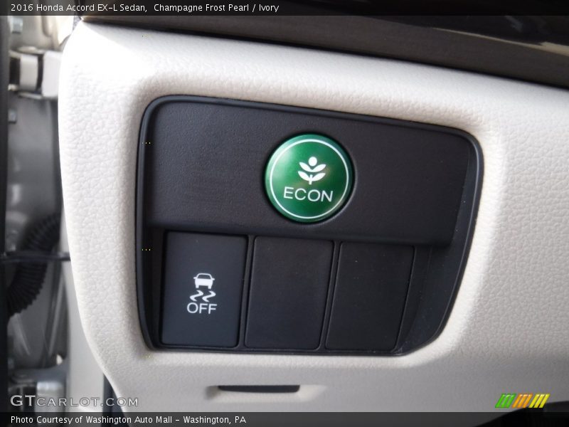 Champagne Frost Pearl / Ivory 2016 Honda Accord EX-L Sedan