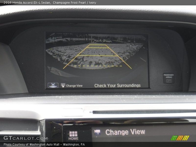 Champagne Frost Pearl / Ivory 2016 Honda Accord EX-L Sedan