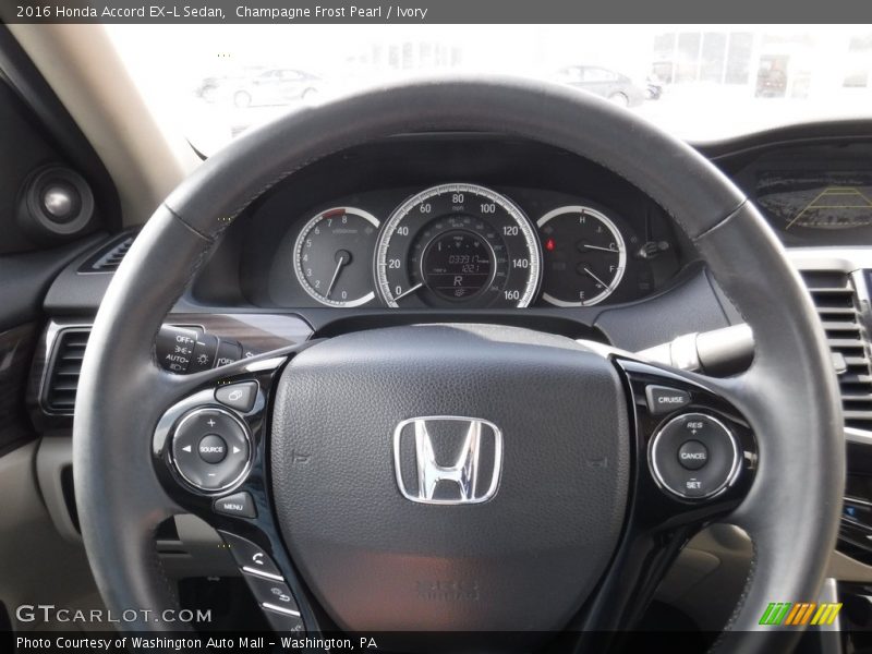 Champagne Frost Pearl / Ivory 2016 Honda Accord EX-L Sedan