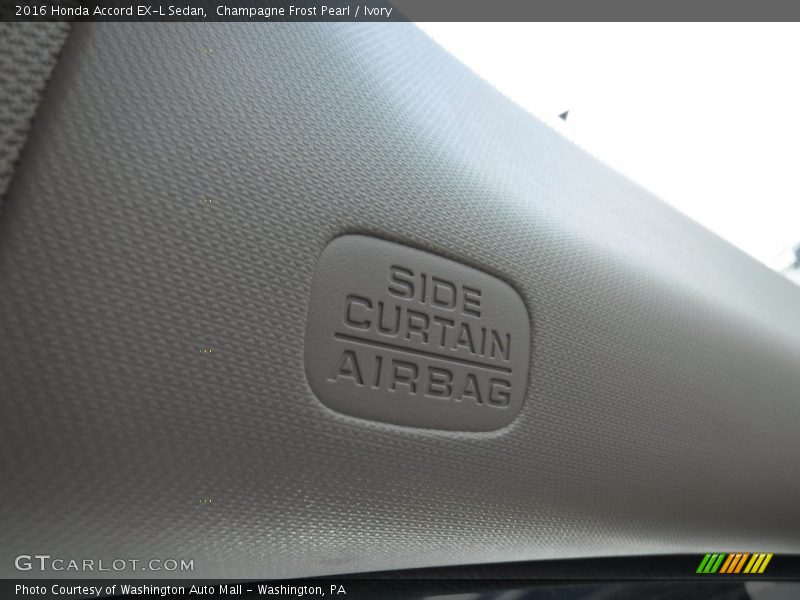 Champagne Frost Pearl / Ivory 2016 Honda Accord EX-L Sedan