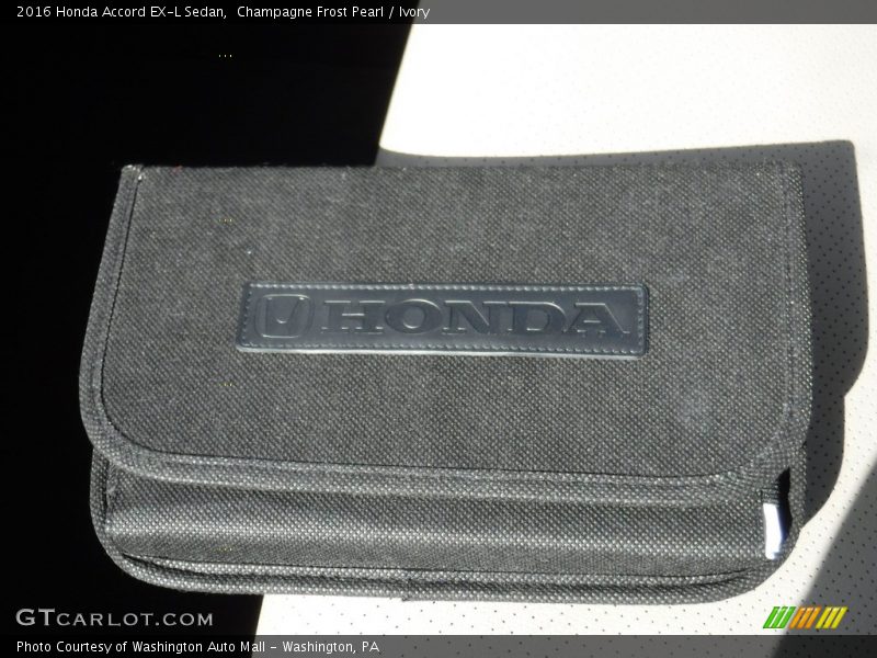 Champagne Frost Pearl / Ivory 2016 Honda Accord EX-L Sedan