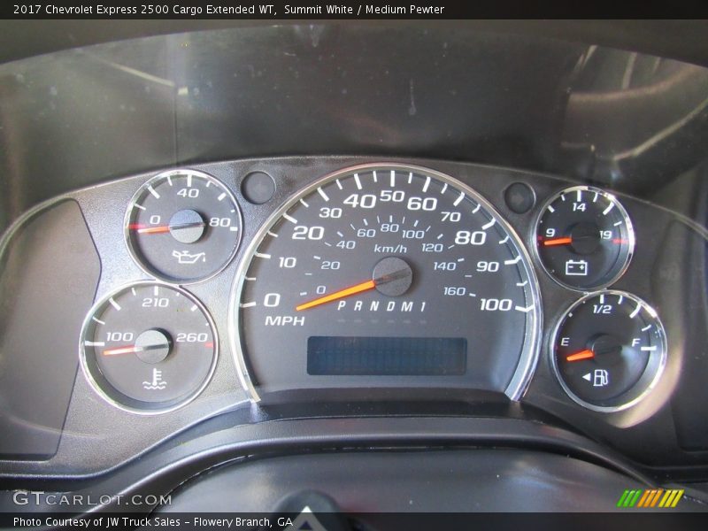 Summit White / Medium Pewter 2017 Chevrolet Express 2500 Cargo Extended WT