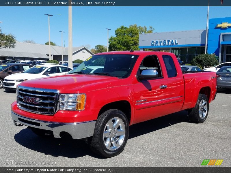 Fire Red / Ebony 2013 GMC Sierra 1500 SLE Extended Cab 4x4