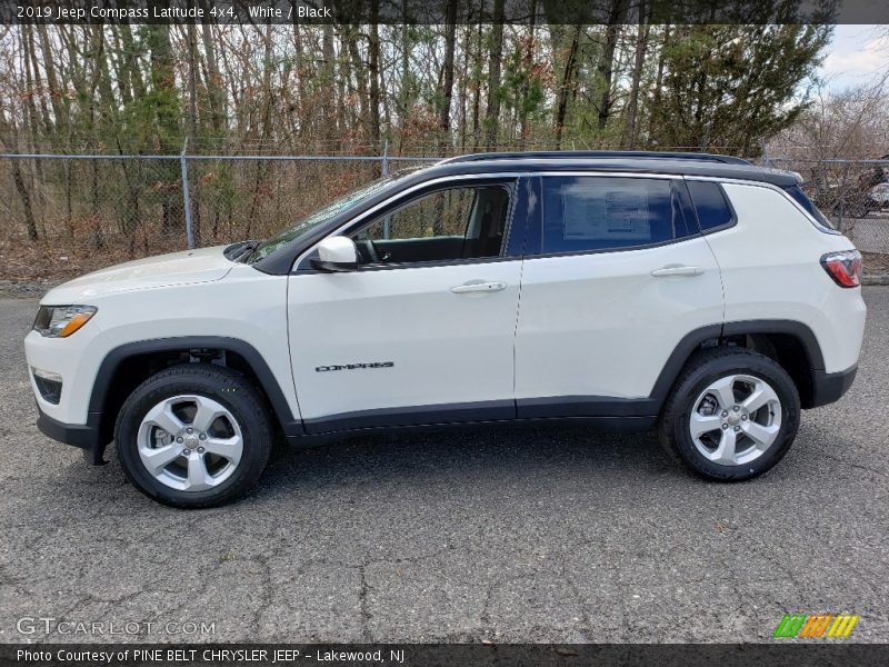 White / Black 2019 Jeep Compass Latitude 4x4