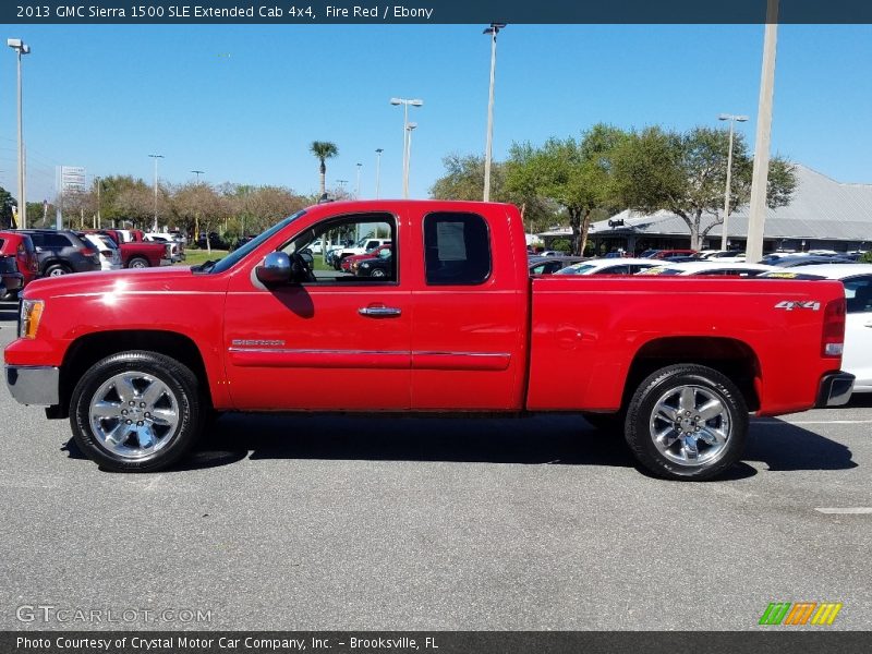 Fire Red / Ebony 2013 GMC Sierra 1500 SLE Extended Cab 4x4