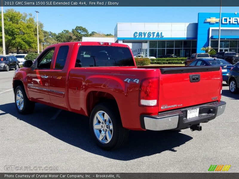Fire Red / Ebony 2013 GMC Sierra 1500 SLE Extended Cab 4x4