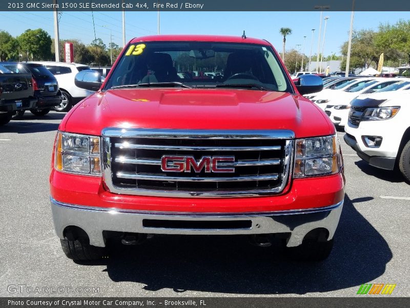 Fire Red / Ebony 2013 GMC Sierra 1500 SLE Extended Cab 4x4