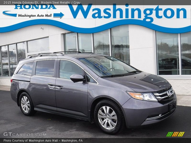 Modern Steel Metallic / Gray 2015 Honda Odyssey EX