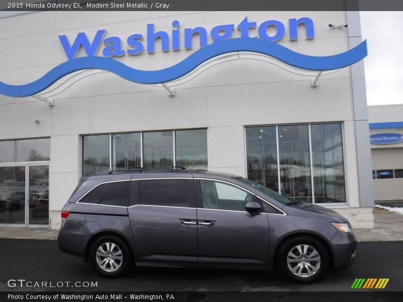 Modern Steel Metallic / Gray 2015 Honda Odyssey EX