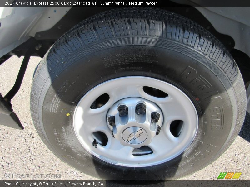 Summit White / Medium Pewter 2017 Chevrolet Express 2500 Cargo Extended WT