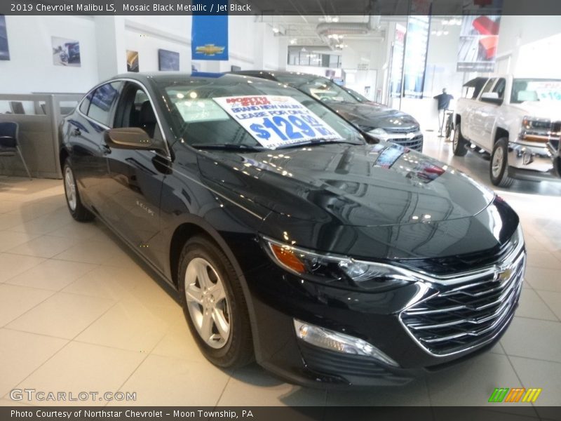 Mosaic Black Metallic / Jet Black 2019 Chevrolet Malibu LS